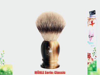 M?hle Silvertip Fibres No. 31 K 252  hornbraun Rasierpinsel