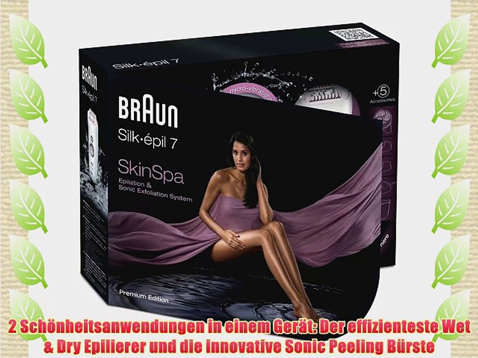 Braun Silk-?pil 7 7951 SkinSpa Epilierer (mit 4 Aufs?tzen