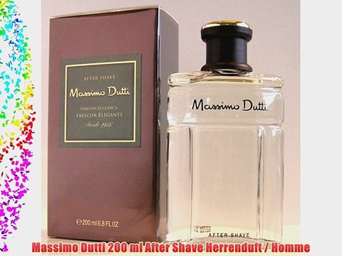 Massimo Dutti 200 ml After Shave Herrenduft / Homme - video Dailymotion