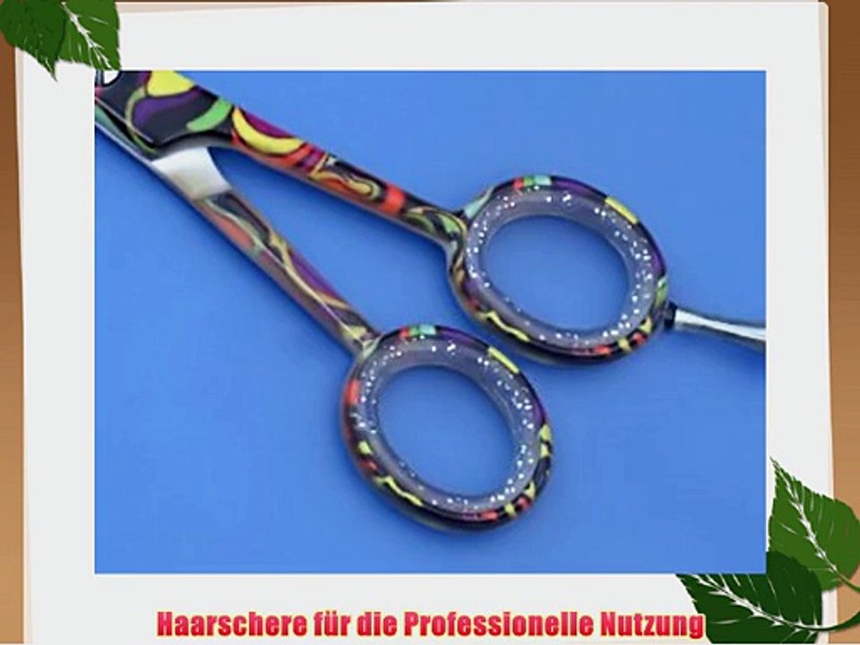 Profi Friseur-Haarschere im Flower-Design