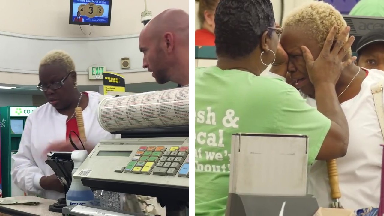 Un homme paye les courses à des inconnus dans un magasin