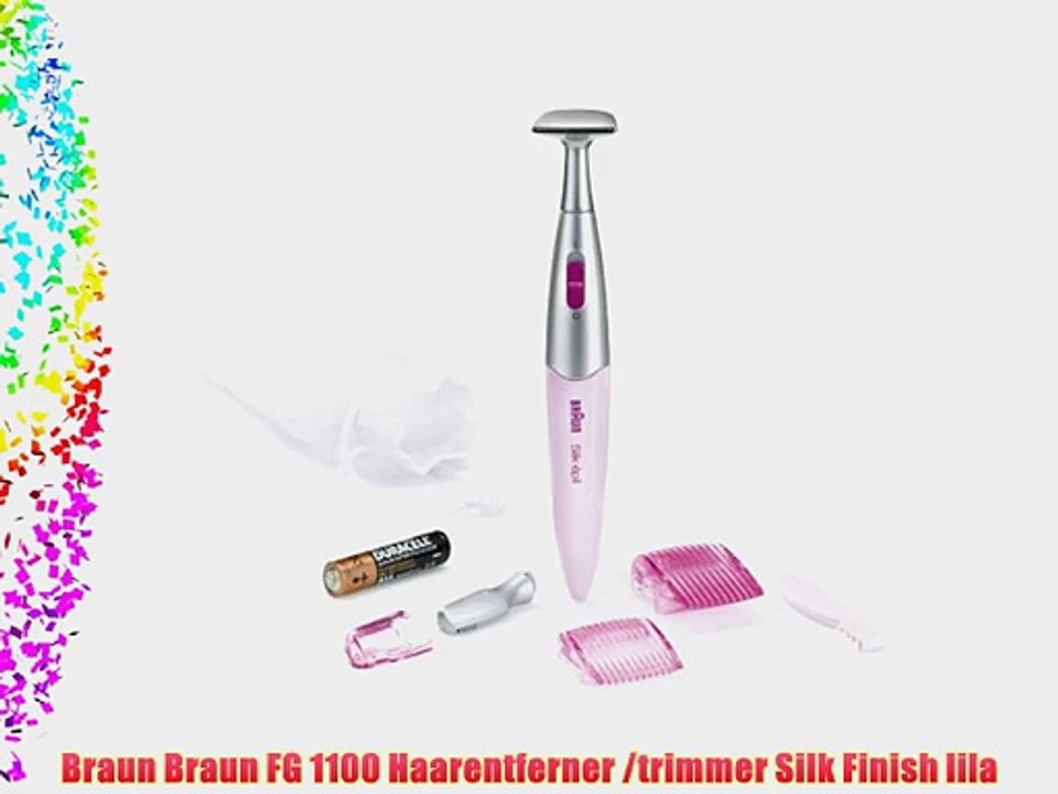 Braun Braun FG 1100 Haarentferner /trimmer Silk Finish lila