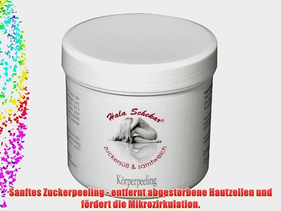 Gegen eingewachsene Haare vor der Haarentfernung Enthaarung: Hala Schekar K?rperpeeling - Cremetiegel