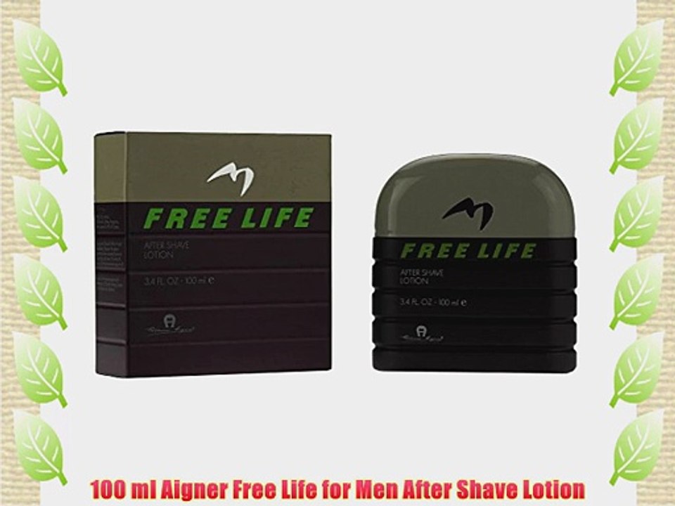 100 ml Aigner Free Life for Men After Shave Lotion