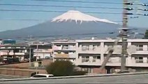 Mt. Fuji viewed from Shinkansen, bullet train in Japan： HD No.2
