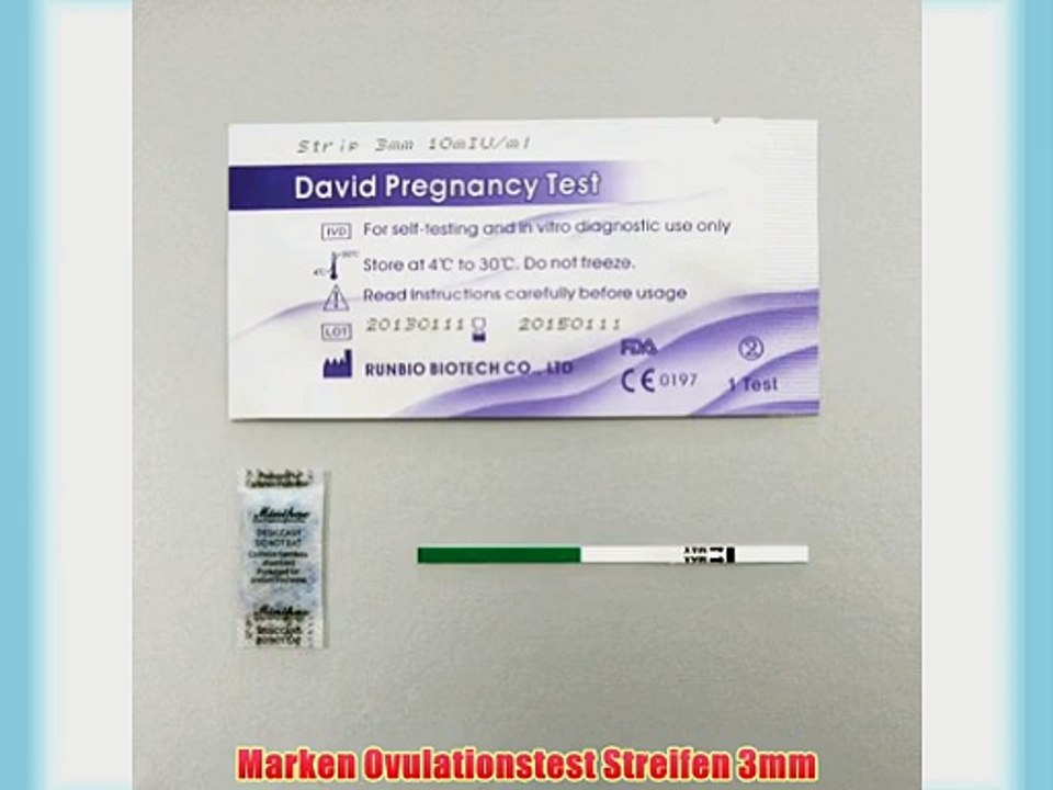50 x PURBAY LH Ovulationstest 10 mIU/ml   10 Schwangerschaftstest Streifen
