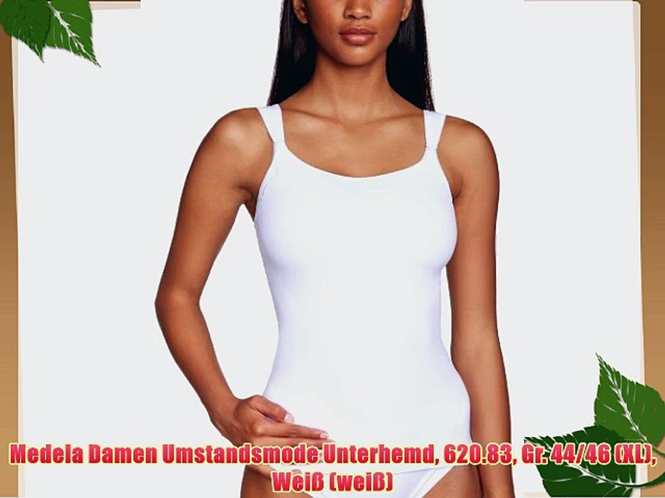 Medela Damen Umstandsmode Unterhemd 620.83 Gr. 44/46 (XL) Wei? (wei?)