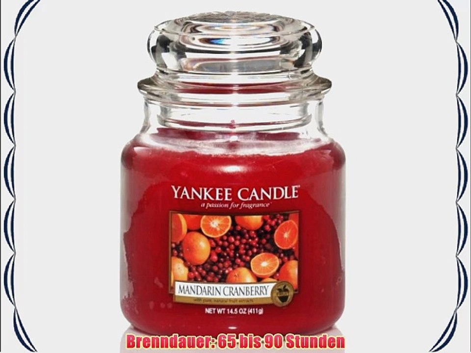 Yankee Candle Mittleres Glas MANDARIN CRANBERRY 411 g