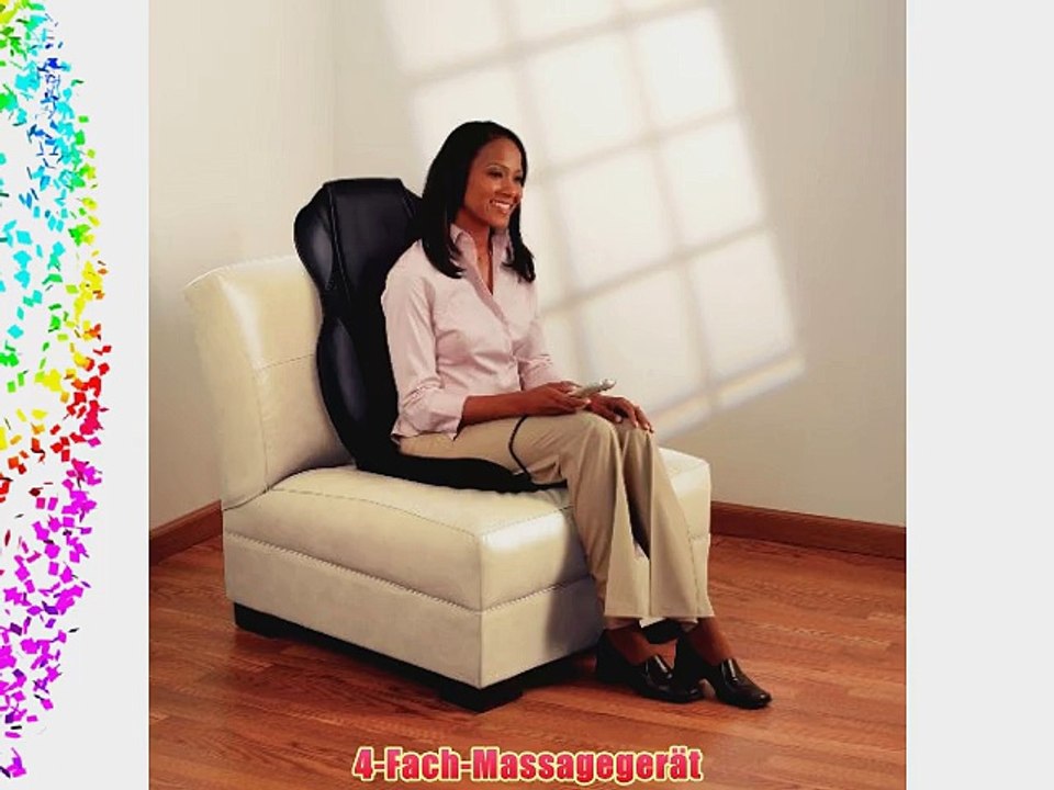 HoMedics QRM-400-2EU Shiatsu Massageger?t mit 6 Programme und 4-Fach Rollenmassage einstellbare