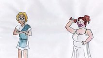 Hand drawn animation: Greek love story