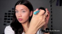 Affordable/ Full Drugstore Makeup Tutorial (BLUE EYES) ☮ 2 LIP  OPTIONS // Lucy Skyler Beauty //