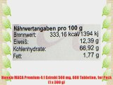Hanoju MACA Premium 4:1 Extrakt 500 mg 600 Tabletten 1er Pack (1 x 300 g)