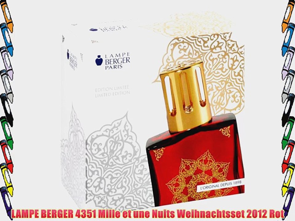 LAMPE BERGER 4351 Mille et une Nuits Weihnachtsset 2012 Rot