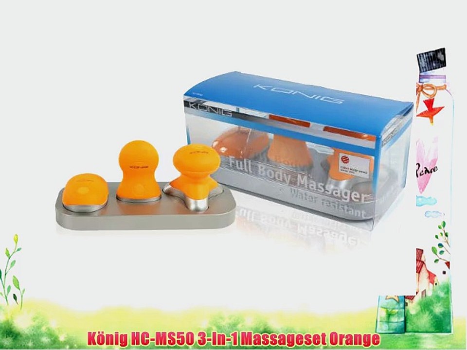 K?nig HC-MS50 3-In-1 Massageset Orange