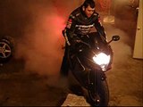 GSXR 600 Garage Burnout and Tire Explosion