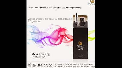 World slimmest e cigarette and e cigarette Cigma Vape reviews