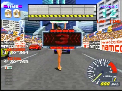 Ridge Racer Revolution Game Sample - Playstation