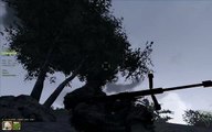 ArmA2:OA - Takistan - Shooting down a heli with a sniper rifle.