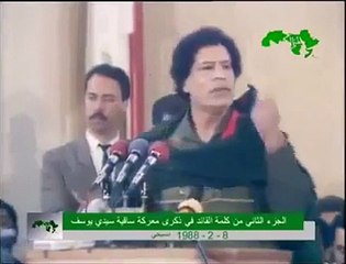 كلام خطير لمعمر القذافي