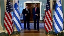 Secretary Kerry Delivers Remarks With Greek Foreign Minister Venizelos
