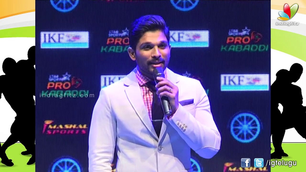 Allu Arjun Pro league Kabaddi