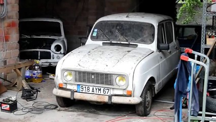 Redémarrage Renault 4L GTL Clan de 1987 après 3 ans d'arrêt