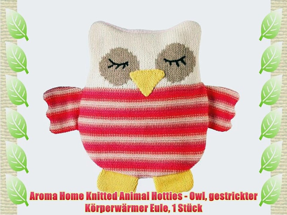 Aroma Home Knitted Animal Hotties - Owl gestrickter K?rperw?rmer Eule 1 St?ck