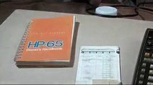 Hewlett Packard HP-65 calculator working.
