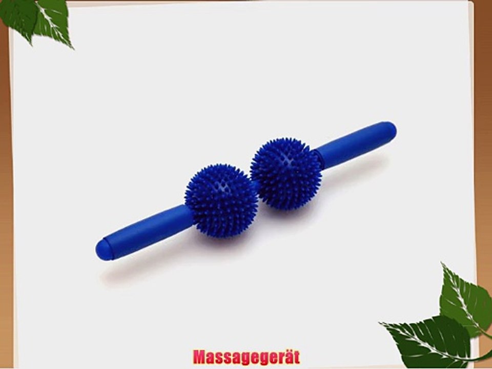 SISSEL Massageger?t Spiky Twin Roller blau