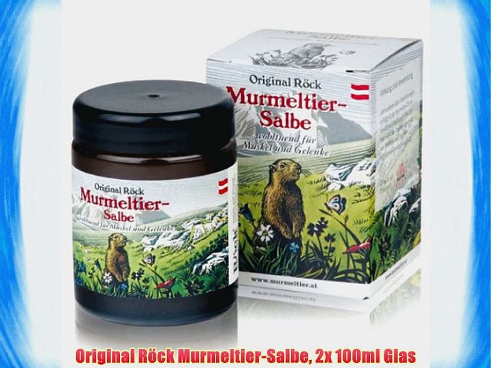 Original R?ck Murmeltier-Salbe 2x 100ml Glas