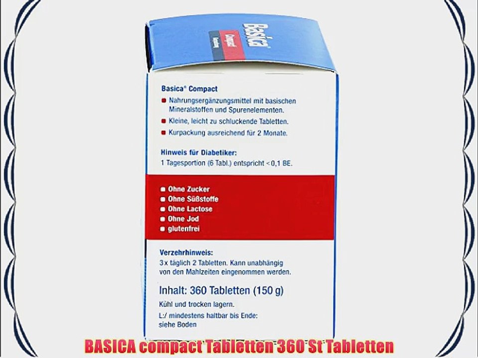 BASICA compact Tabletten 360 St Tabletten
