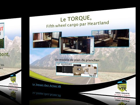 Le cargo à Dupont, d'Action VR, à Québec cet été 2015