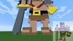 Clash Of Clans Pixel Art! BARBARIAN KING Minecraft Building Characters Art lol clans dota 2