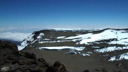 Panorama am Uhuru Peak (Kilimanjaro)