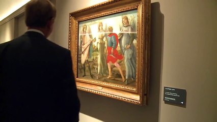 Giorgio Napolitano alla mostra "Filippino Lippi e Sandro Botticelli nella Firenze del 400"