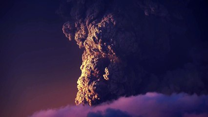 Volkanik patlamanın gücüne tanık olun
