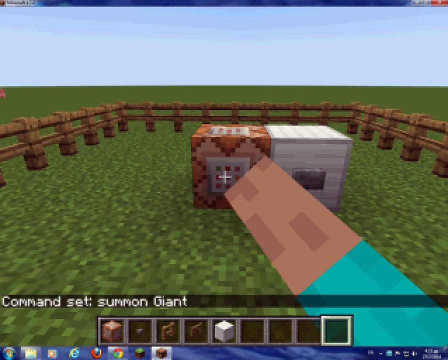 How to summon a Giant Zombie in Minecraft 1.7.2 (No Mods) video
