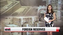 Korea's foreign exchange reserves hits new high in June