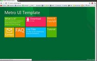 Windows 8 - Website Design [Metro UI]