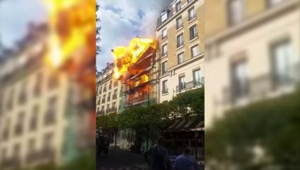 Explosion spectaculaire d'un immeuble à Levallois-Perret