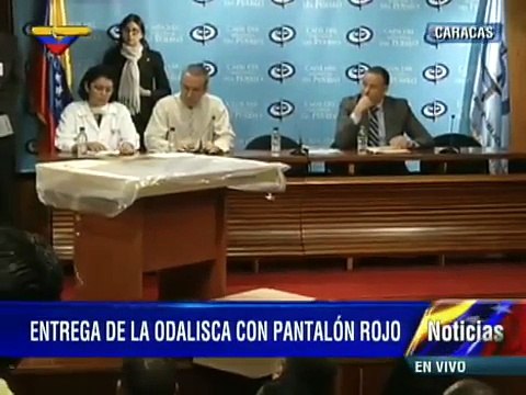 Fiscalía entrega formalmente La Odalisca con Pantalón Rojo a Min. Cultura