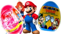 Surprise Eggs Kinder Surprise  Super Mario Киндер Сюрпризы Winx club