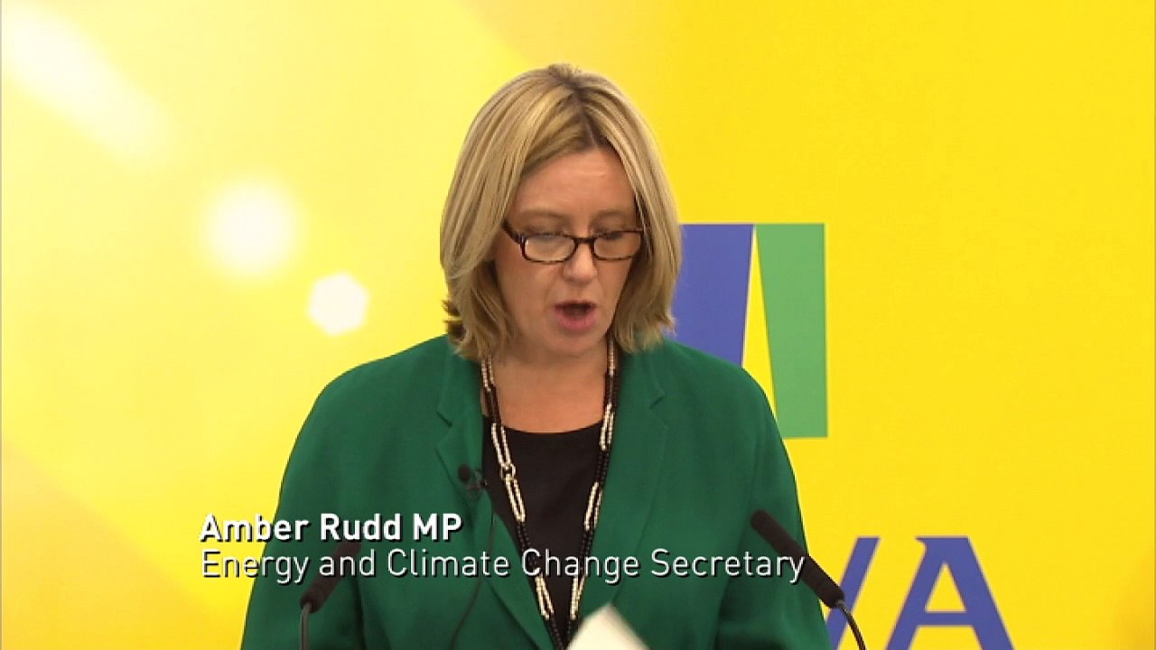 Amber Rudd sets out climate change commitment
