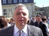 Hervé Jamar sur le parvis du château Pastur (1er mai 2007)