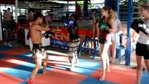 Beginners Group Muay Thai Training