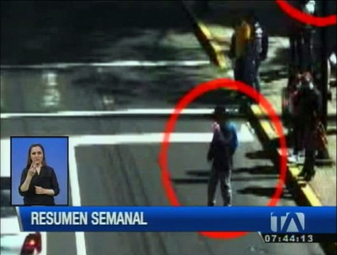 Transeúntes imprudentes y taxistas infractores son captados por las cámaras de la AMT