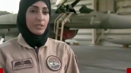 ---شاهد بالفيديو... مريم.. إماراتية شاركت في قصف داعش!!!