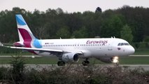 D-AIZS Eurowings Airbus A320 Sharklets takeoff at Hamburg Airport