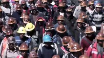 los mineros volveremos - marcha minera por las 8 hrs de trabajo - Bolivia
