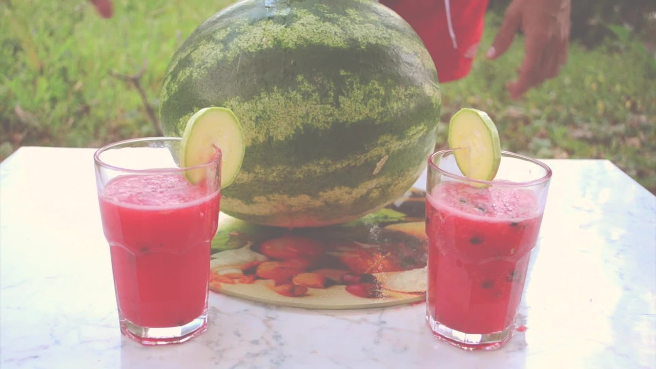 How to make a refreshing watermelon drink